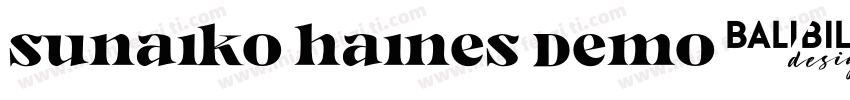 Sunaiko Haines Demo字体转换